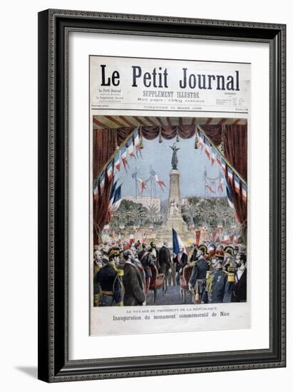 President Faure at the Inauguration Ceremony of a Monument in Nice, 1896-Henri Meyer-Framed Giclee Print