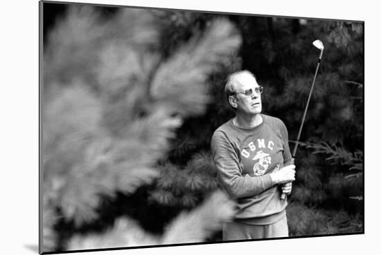 President Ford Golfing on a Labor Day Week-End Trip to Camp David. Sept. 2 1974-null-Mounted Photo