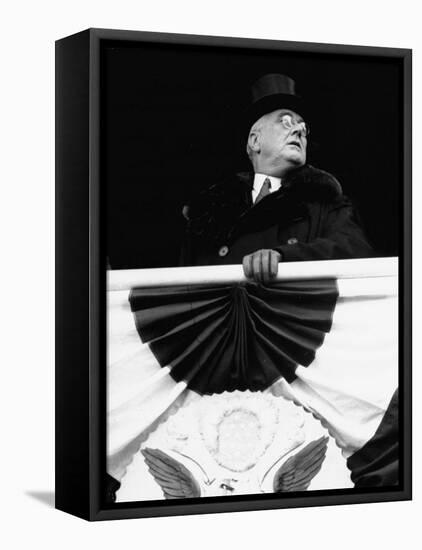 President Franklin D. Roosevelt During His Inauguration-Thomas D^ Mcavoy-Framed Premier Image Canvas