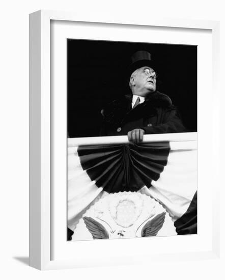 President Franklin D. Roosevelt During His Inauguration-Thomas D^ Mcavoy-Framed Photographic Print