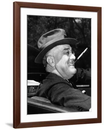 President Franklin Roosevelt, Debonair with His Cigarette Holder, 1939  Photo