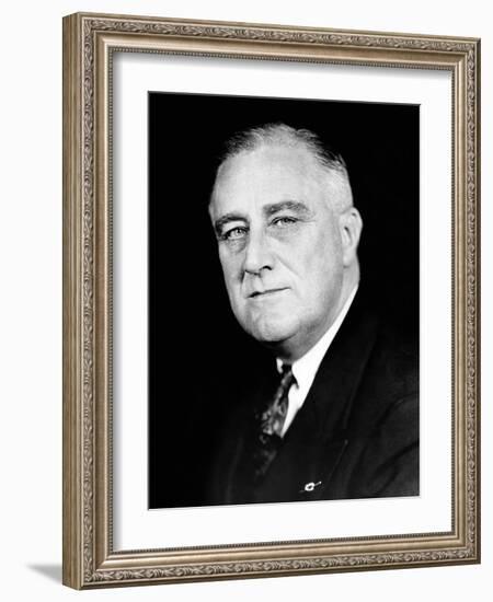 President Franklin Roosevelt in a Portrait Photo Released for the Second Inaugural, Jan 19, 1937-null-Framed Photo