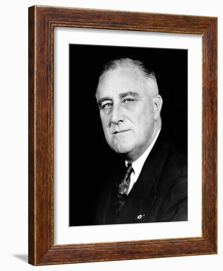 President Franklin Roosevelt in a Portrait Photo Released for the Second Inaugural, Jan 19, 1937-null-Framed Photo