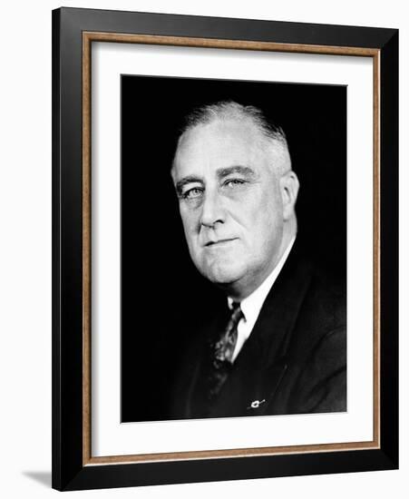 President Franklin Roosevelt in a Portrait Photo Released for the Second Inaugural, Jan 19, 1937-null-Framed Photo