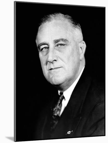 President Franklin Roosevelt in a Portrait Photo Released for the Second Inaugural, Jan 19, 1937-null-Mounted Photo