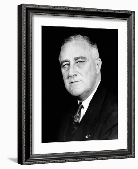 President Franklin Roosevelt in a Portrait Photo Released for the Second Inaugural, Jan 19, 1937-null-Framed Photo