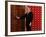 President George W. Bush as He Tries to Open a Locked Door Leaving a Press Conference in Beijing-null-Framed Photographic Print