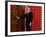 President George W. Bush as He Tries to Open a Locked Door Leaving a Press Conference in Beijing-null-Framed Photographic Print