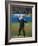 President George W. Bush Throws the Ceremonial First Pitch at Yankee Stadium-null-Framed Photo