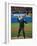 President George W. Bush Throws the Ceremonial First Pitch at Yankee Stadium-null-Framed Photo