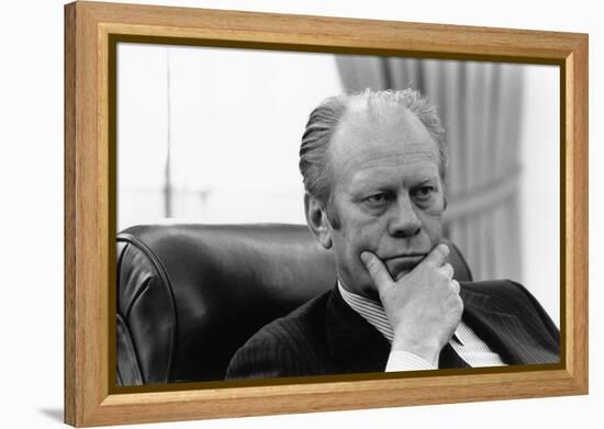 President Gerald Ford During Collapse of the South Vietnamese Regime, Apr. 1995-null-Framed Stretched Canvas