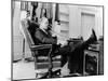President Gerald Ford's First Week in Office-null-Mounted Photo