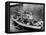 President Harry S. Truman Standing in Rowboat, Fishing with Others-George Skadding-Framed Premier Image Canvas