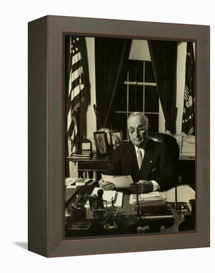 President Harry S. Truman-Gjon Mili-Framed Premier Image Canvas