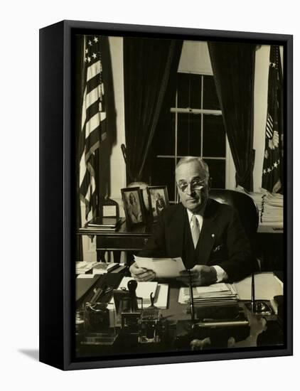 President Harry S. Truman-Gjon Mili-Framed Premier Image Canvas