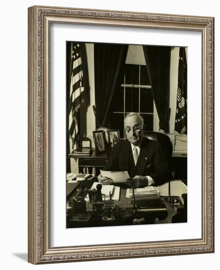 President Harry S. Truman-Gjon Mili-Framed Photographic Print