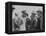 President Harry Truman and General Dwight Eisenhower Enroute to the Potsdam Conference-null-Framed Stretched Canvas
