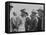 President Harry Truman and General Dwight Eisenhower Enroute to the Potsdam Conference-null-Framed Stretched Canvas