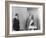 President Harry Truman Poses Next to the Bust by Artist Felix De Weldon (Left), Jan. 7, 1949-null-Framed Photo