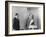 President Harry Truman Poses Next to the Bust by Artist Felix De Weldon (Left), Jan. 7, 1949-null-Framed Photo