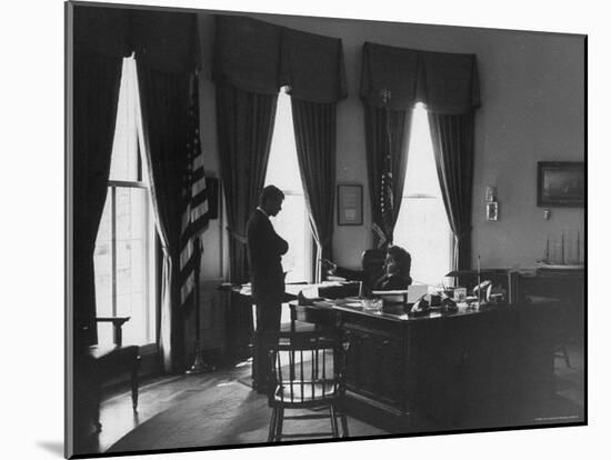 President John F. Kennedy at Time of the Crisis over the Raise in Steel Prices-Art Rickerby-Mounted Photographic Print