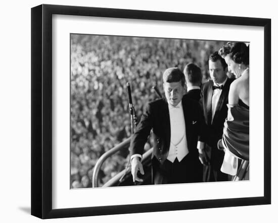 President John F. Kennedy During His Inauguration-null-Framed Photographic Print