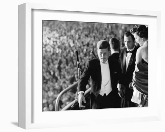 President John F. Kennedy During His Inauguration-null-Framed Photographic Print