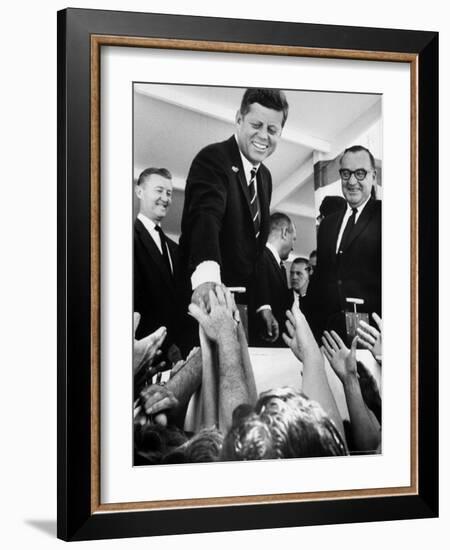 President John F. Kennedy, During His Western Trip to Inspect Dams and Power Projects-John Loengard-Framed Photographic Print