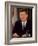 President John F. Kennedy Speaking on Defense of with Berlin During National Radio and TV Address-Ed Clark-Framed Photographic Print