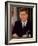 President John F. Kennedy Speaking on Defense of with Berlin During National Radio and TV Address-Ed Clark-Framed Photographic Print