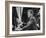 President John F. Kennedy, Waving at Crowd During Speech-John Dominis-Framed Photographic Print