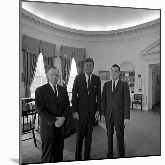 President John. F. Kennedy with Visitors at the White House-Stocktrek Images-Mounted Photographic Print