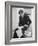 President John F. Kennedy Working in the White House Office-null-Framed Photographic Print