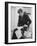 President John F. Kennedy Working in the White House Office-null-Framed Photographic Print