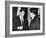 President John Kennedy Confers with Former Vice President Richard Nixon-null-Framed Photo