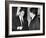 President John Kennedy Confers with Former Vice President Richard Nixon-null-Framed Photo