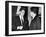 President John Kennedy Confers with Former Vice President Richard Nixon-null-Framed Photo