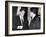 President John Kennedy Confers with Former Vice President Richard Nixon-null-Framed Photo