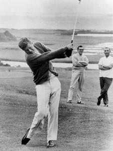 President John Kennedy Playing Golf at Hyannis Port. July 20, 1963