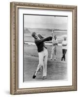 President John Kennedy Playing Golf at Hyannis Port. July 20, 1963-null-Framed Photo