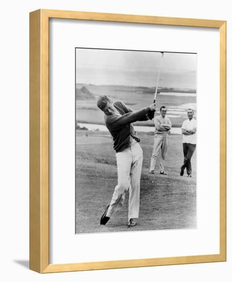 President John Kennedy Playing Golf at Hyannis Port. July 20, 1963-null-Framed Photo