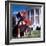 President Lyndon B. Johnson's Pet Beagles, Him and Her, on the White House Lawn-Francis Miller-Framed Photographic Print
