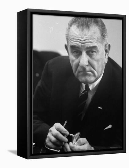 President Lyndon B. Johnson-Stan Wayman-Framed Premier Image Canvas