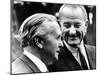 President Lyndon Johnson Meeting British Prime Minister Harold Wilson-null-Mounted Photo