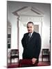 President Lyndon Johnson. Official Portrait Taken by Arnold Newman in the Oval Office, Ca. 1964-68-null-Mounted Photo
