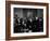 President Lyndon Johnson, Watched by Martin Luther King, Jr. Signing Civil Rights Act, July 2, 1964-null-Framed Photo