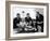 President Lyndon Johnson with Gen William Westmoreland and Defense Secretary Robert McNamara-null-Framed Photo