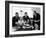 President Lyndon Johnson with Gen William Westmoreland and Defense Secretary Robert McNamara-null-Framed Photo