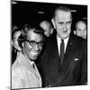 President Lyndon Johnson with Newly Elected Congresswomen Shirley Chisholm of New York-null-Mounted Photo