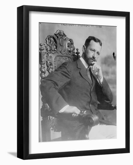 President Menocal of Cuba, c.1915-null-Framed Photographic Print